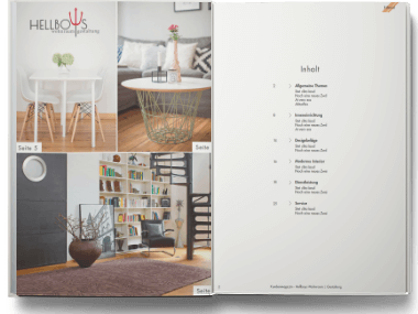 Magazingestaltung Beispiel eins